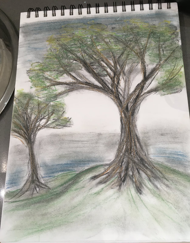 perspective of drawing trees. 