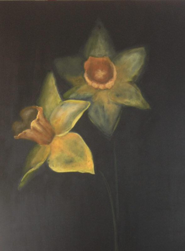 Daffodils by a young lady taught by jeanni