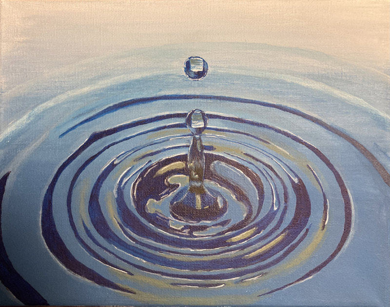 painting of a water drop